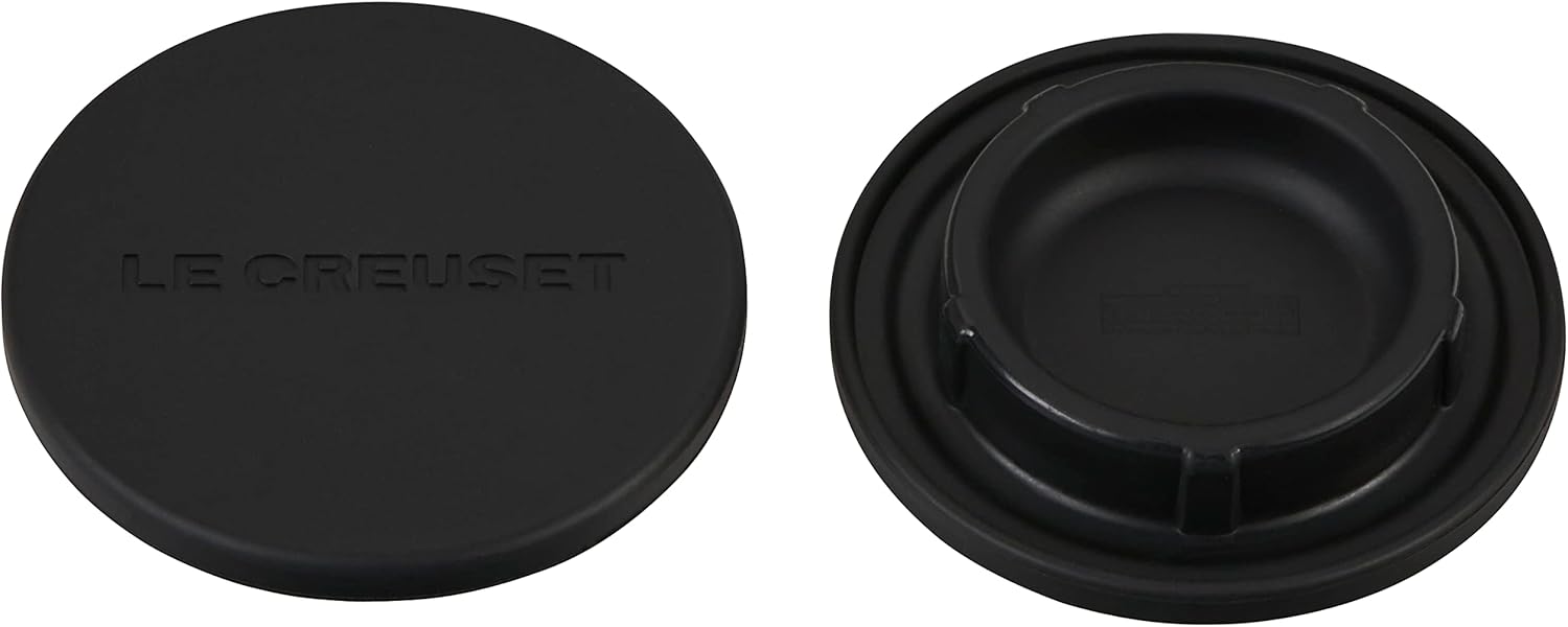 Le Creuset 25 Inch Black Mill Caps Set of 2