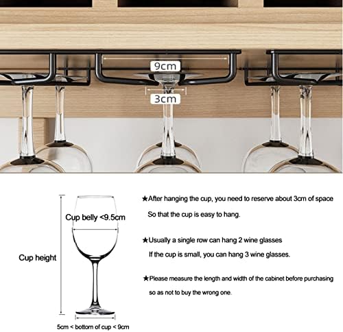 V3VOGUE 2 Row Stemware Holder Freestanding Wine Glass Rack