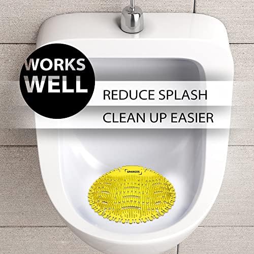 SPARGOS Urinal Deodorizer 50 Pack - Fresh 3D Wave Anti-Splash