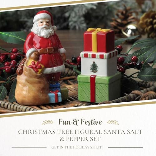Spode Christmas Tree Salt Pepper Shaker Set 2-Piece