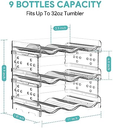 Areforic 3 Pack Stackable Water Bottle Organizer 1