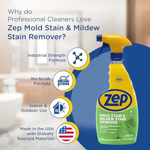 Zep Mold Stain Remover - 32 oz Pack of 12