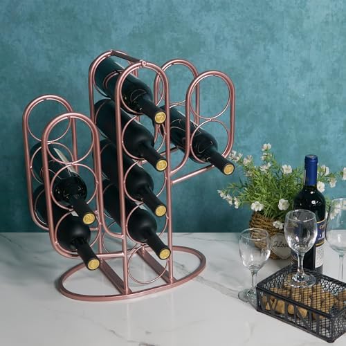 10 Bottles Wine Rack with Cactus Design