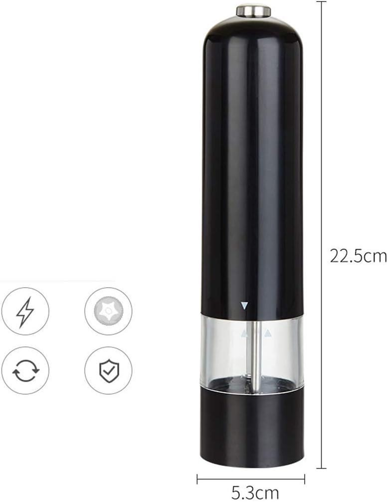 sdneNest Salt Pepper Shaker Set Stainless Steel Glass Body Adjustable Coarseness