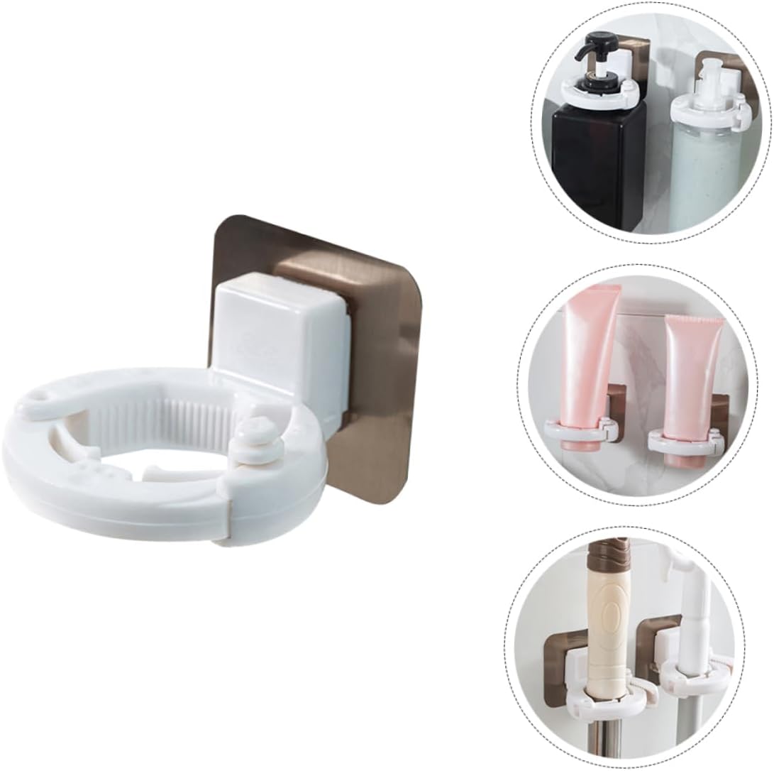 Ciieeo Wall Mount Shampoo Gel Bottle Holder - No Holes Adhesive