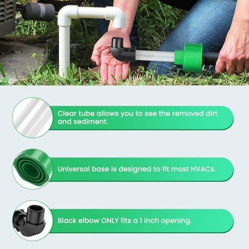 Homeslea AC Drain Line Unclogger Tool - Green