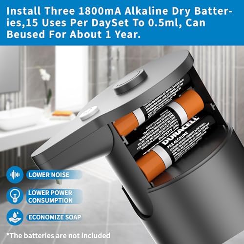 Aunmaon Touchless Auto Soap Dispenser with 15 Levels Adjustment
