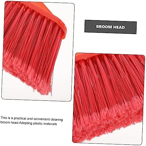 Minkissy Plastic Broom Head Replacement for Home Cleaning