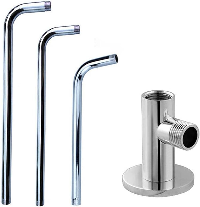 Adjustable Wall Mounted Shower Head Extension Arm 15Cm