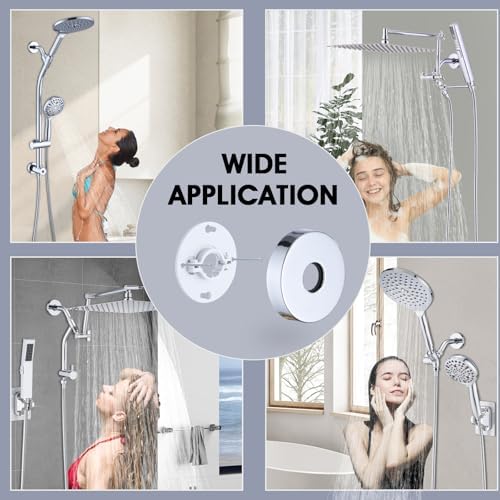 RAINREVIVE 6 Inch Shower Arm with Flange and Bracket