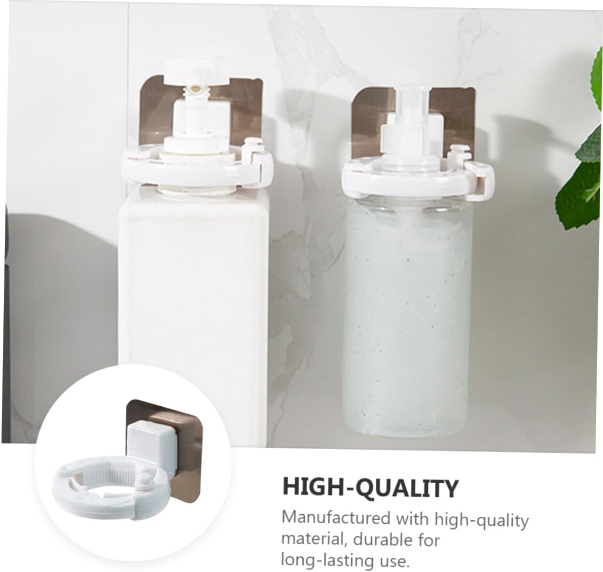 PRETYZOOM 3Pcs Adhesive Wall Mounted Shower Gel Holders