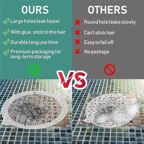 GYLCTOM Disposable Shower Drain Hair Catcher Sticker 30PC