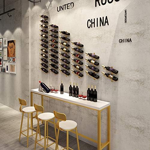 Simple Iron Art Wall Hanging Wine Rack 1