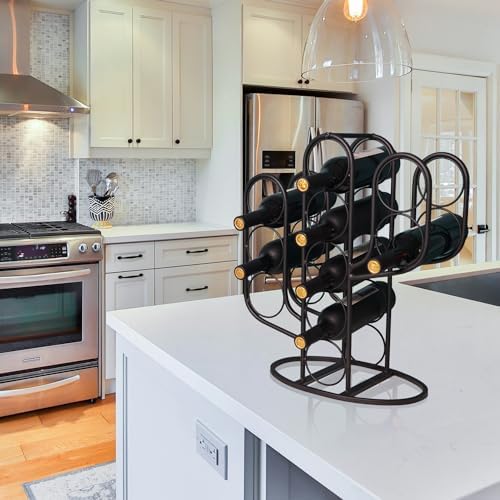10 Bottles Wine Rack with Cactus Design