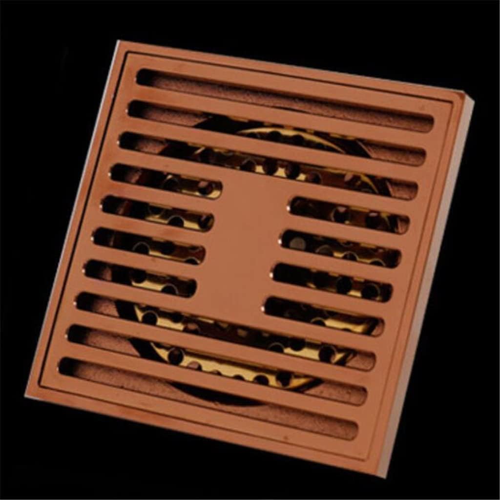 Square Floor Waste Grate in Antique Bronze or Chrome