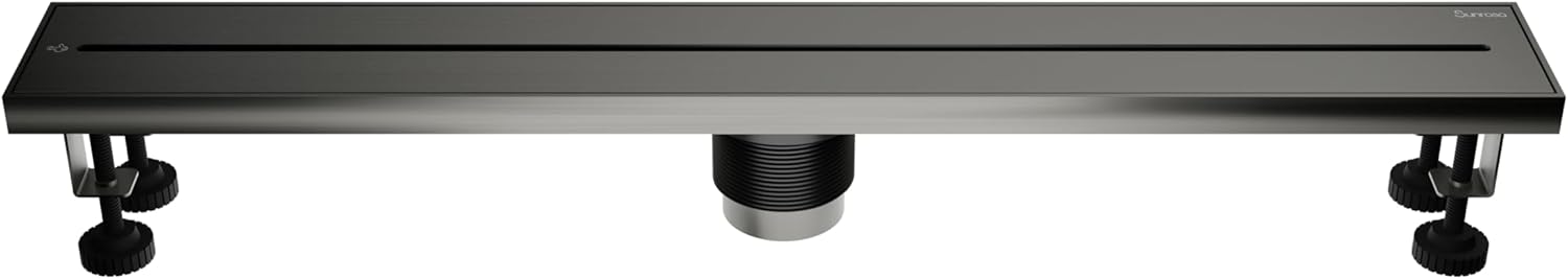 Sunrosa 24 Inch Linear Shower Drain with PVD Coating 1