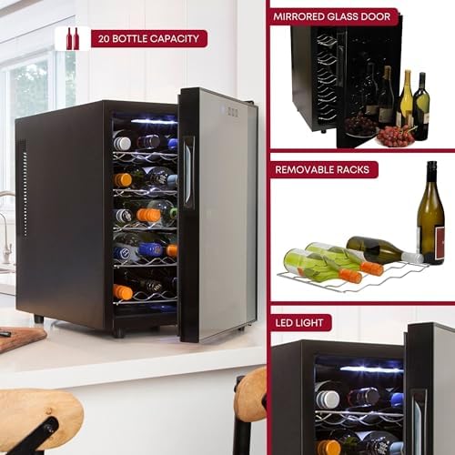 Koolatron 20 Bottle Wine Cooler with 48L Capacity