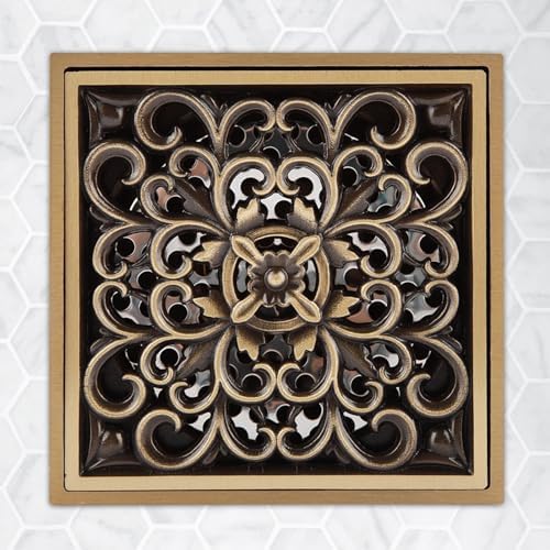 Hilitand Antique Brass Drain Strainer Cover Grate