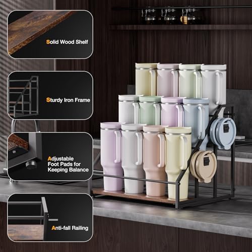 MOJOHAND Water Bottle Organizer 3 Tier Hold 12