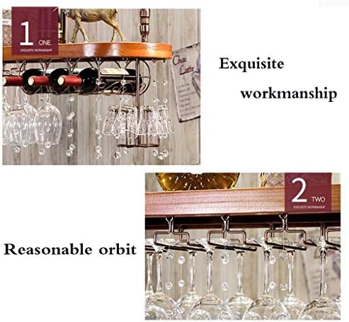 Ceiling Wine Rack with Adjustable Height and Multi-Layer Design