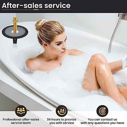 Freestanding Bathtub Drain Mounting Kit with ABS Adapter and Brass Liner