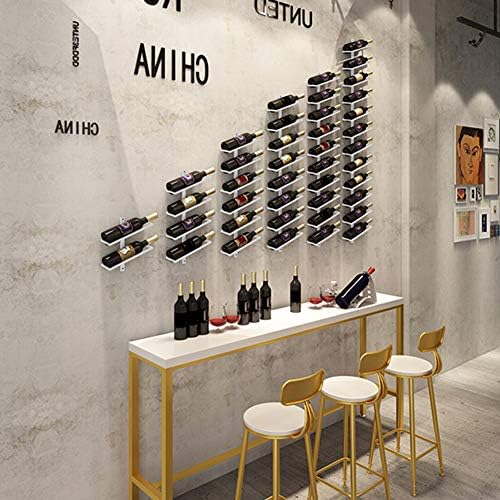 Simple Iron Art Wall Hanging Wine Rack 1