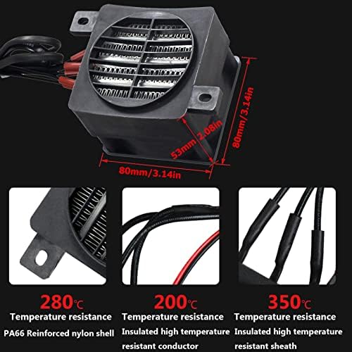 PTCYIDU PTC Fan Heater 110V 400W Energy Saving