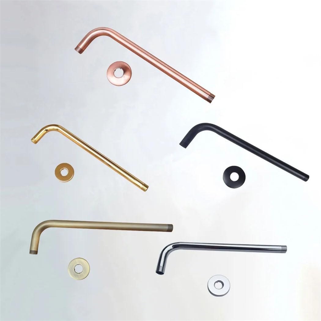 Gold Black Antique Brass Shower Arm 12 Inch Extension Pipe