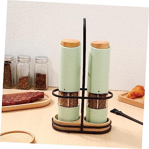 DECHOUS 2-Piece Electric Salt Pepper Holder with Adjustable Coarseness