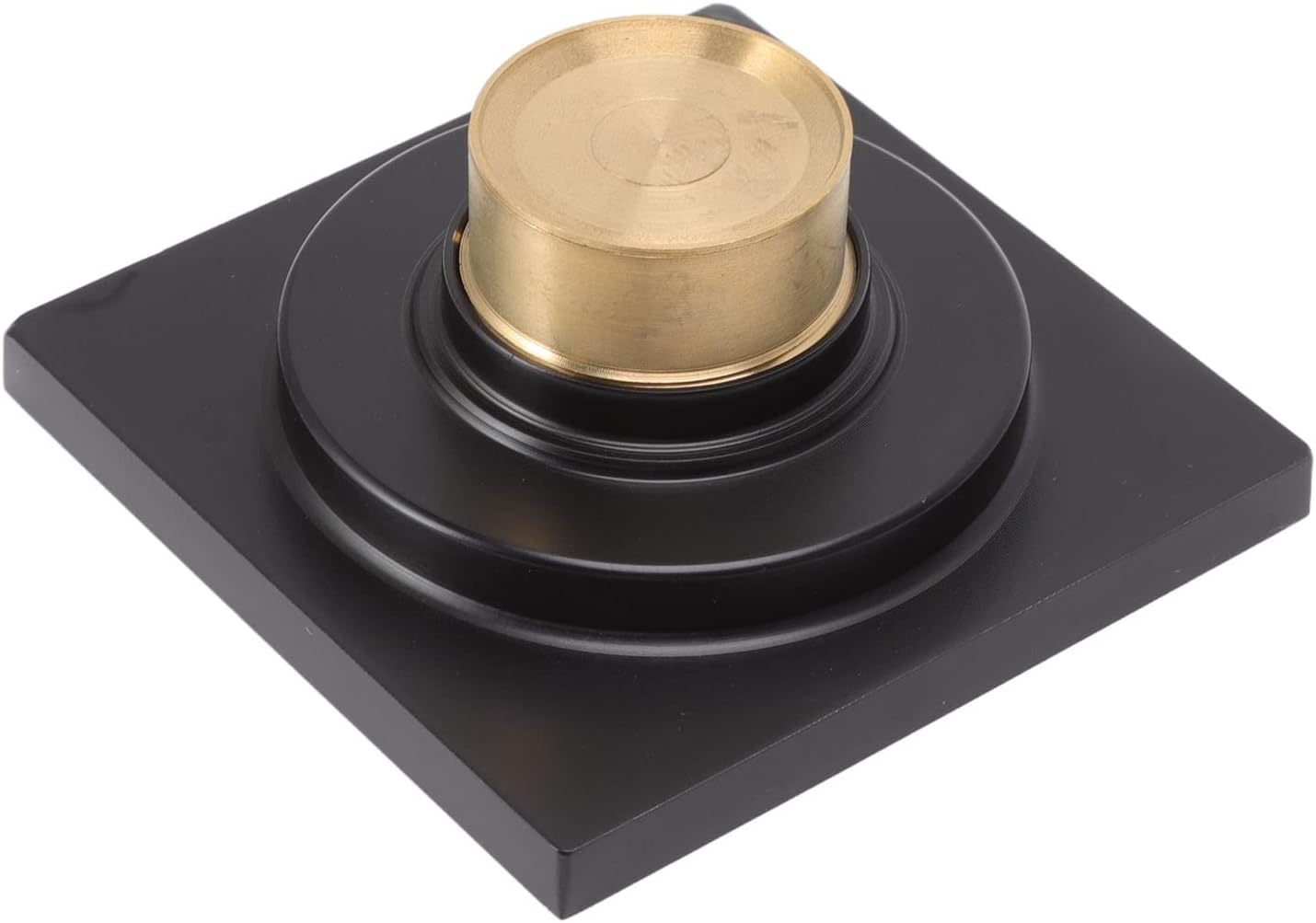 Tissting 4x4 Inch Square Shower Floor Drain Stainless Steel Copper Style