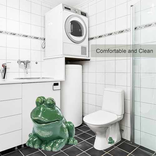 Frog Toilet Bolt Caps 2pcs Green Resin
