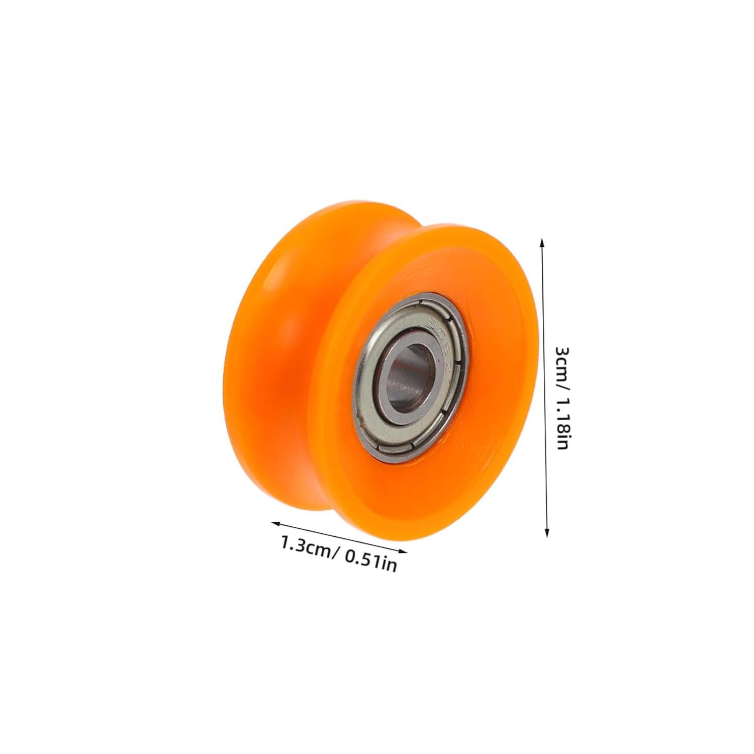 5 Pcs U Groove Nylon Sliding Door Rollers with Steel Bearings
