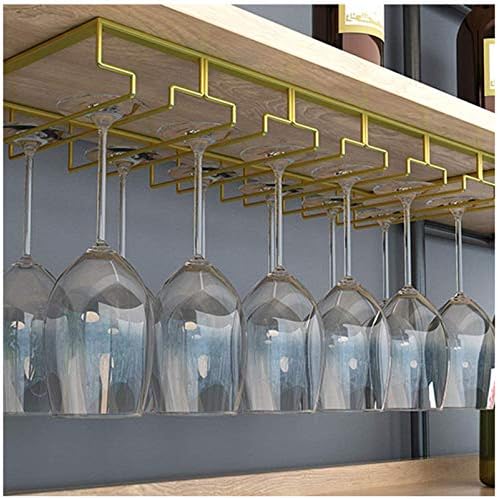 Upside Down Goblet Stemware Racks - Wall-Mounted Metal Wine Holder