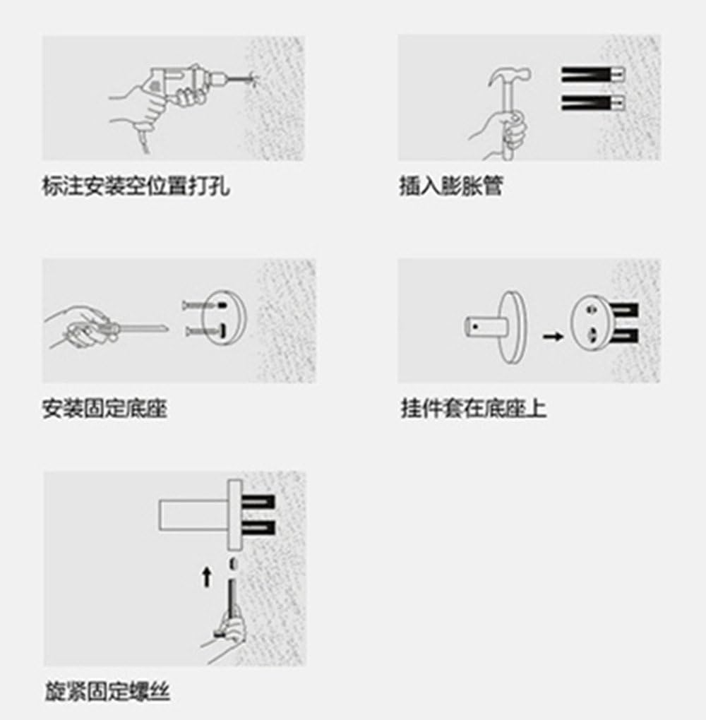 Liaozy888 Black Alloy Crystal Hand Dryer Holder