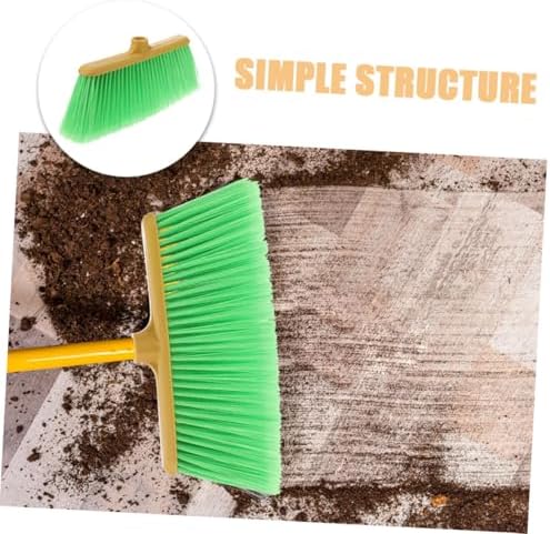 2pcs Durable Plastic Broom Head Refill Green