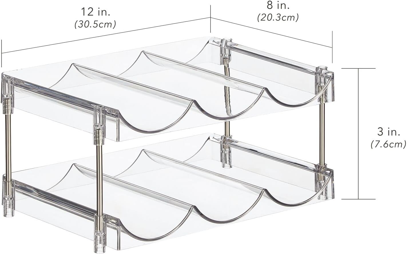 Nate Home 6-Bottle Organizer for Fridge and Kitchen