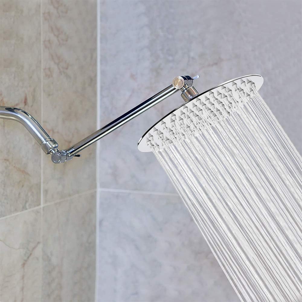 NearMoon Rain Shower Head with 11 Adjustable Arm