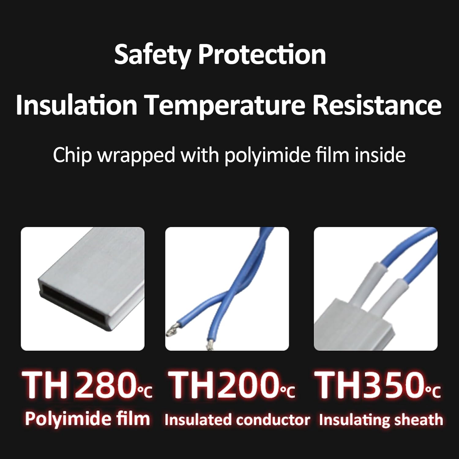PTC Heating Element 110V 230C Ceramic Thermostatic Plate with Aluminum Shell