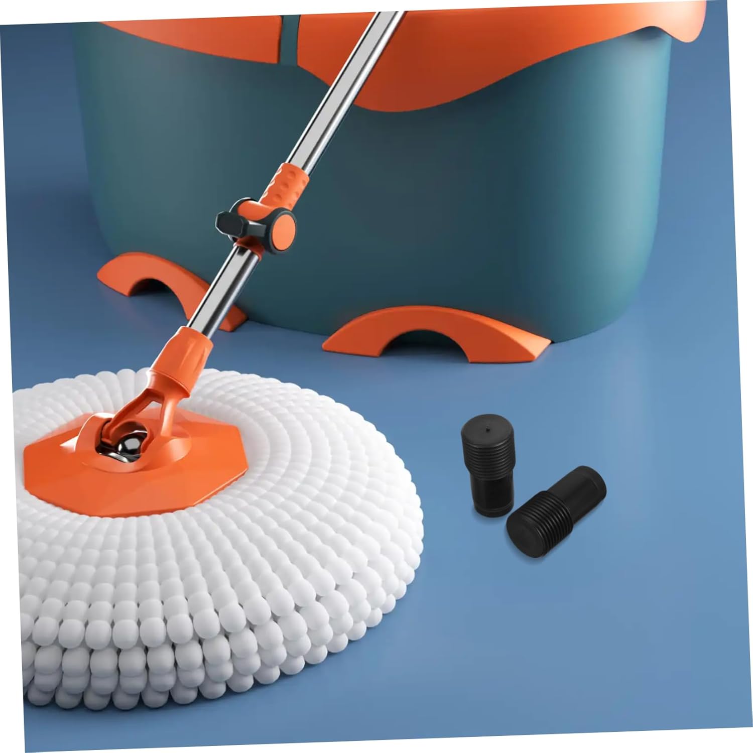 2pcs Plastic Threaded Broom Handle Adapter for Mops and Brushes