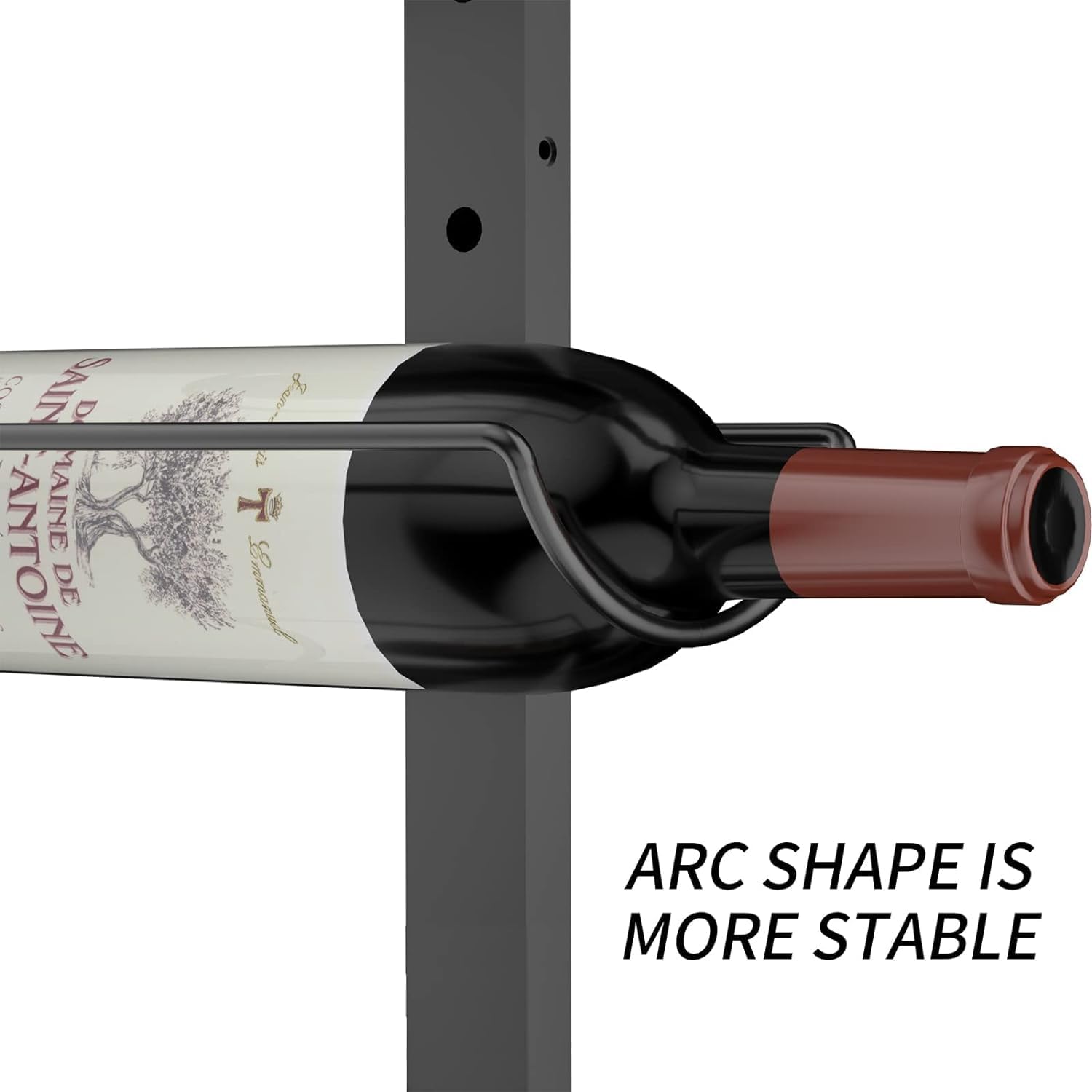 Sonyabecca 9 Bottle Wall Wine Rack - Detachable Sturdy and Versatile