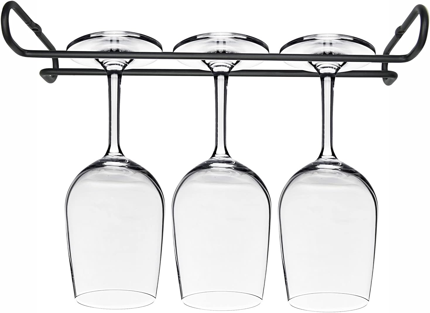 Eastbao 10 Inch Wine Glass Rack Under Cabinet Set of 4