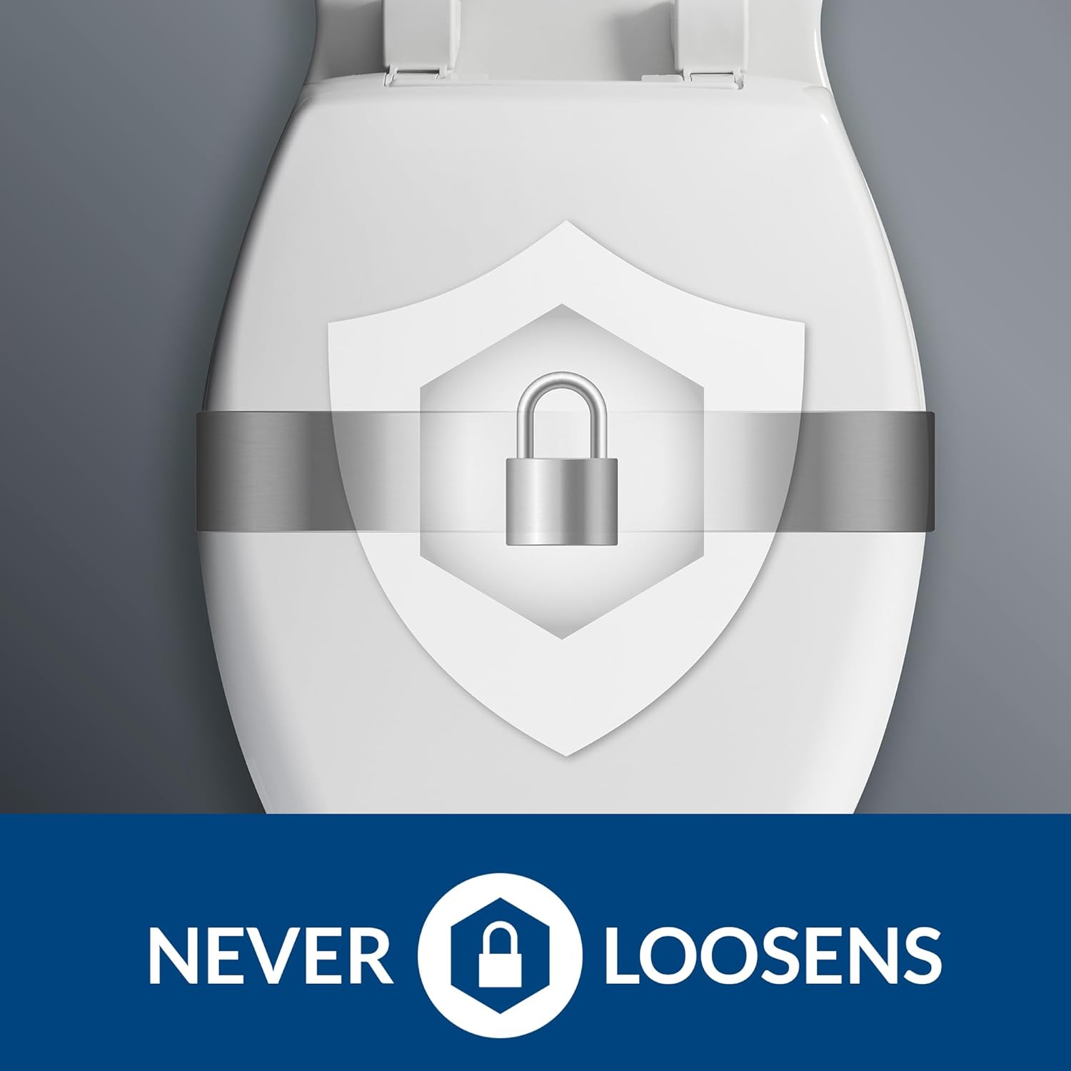 Mayfair Concealed Trapway Toilet Seat Fastening Kit White 1