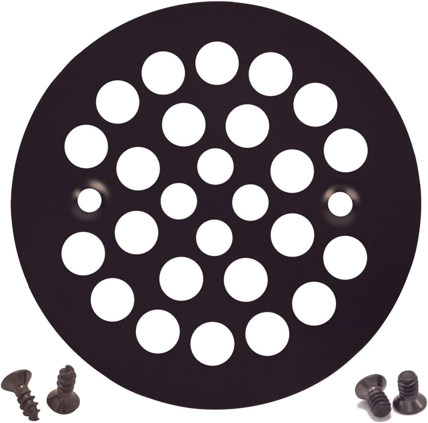 4-14 Round Shower Grate Drain Strainer Oil Rubbed Bronze