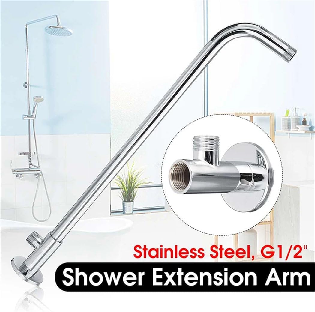 Adjustable Wall Mounted Shower Head Extension Arm 15Cm