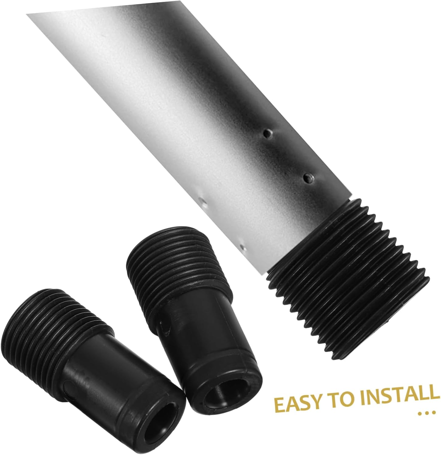 2pcs Plastic Threaded Broom Handle Adapter for Mops and Brushes