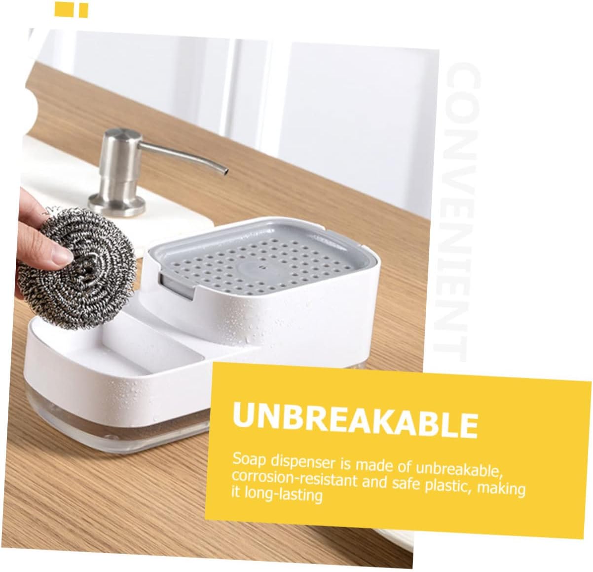 GLEAVI Pump Soap Dispenser for Kitchen