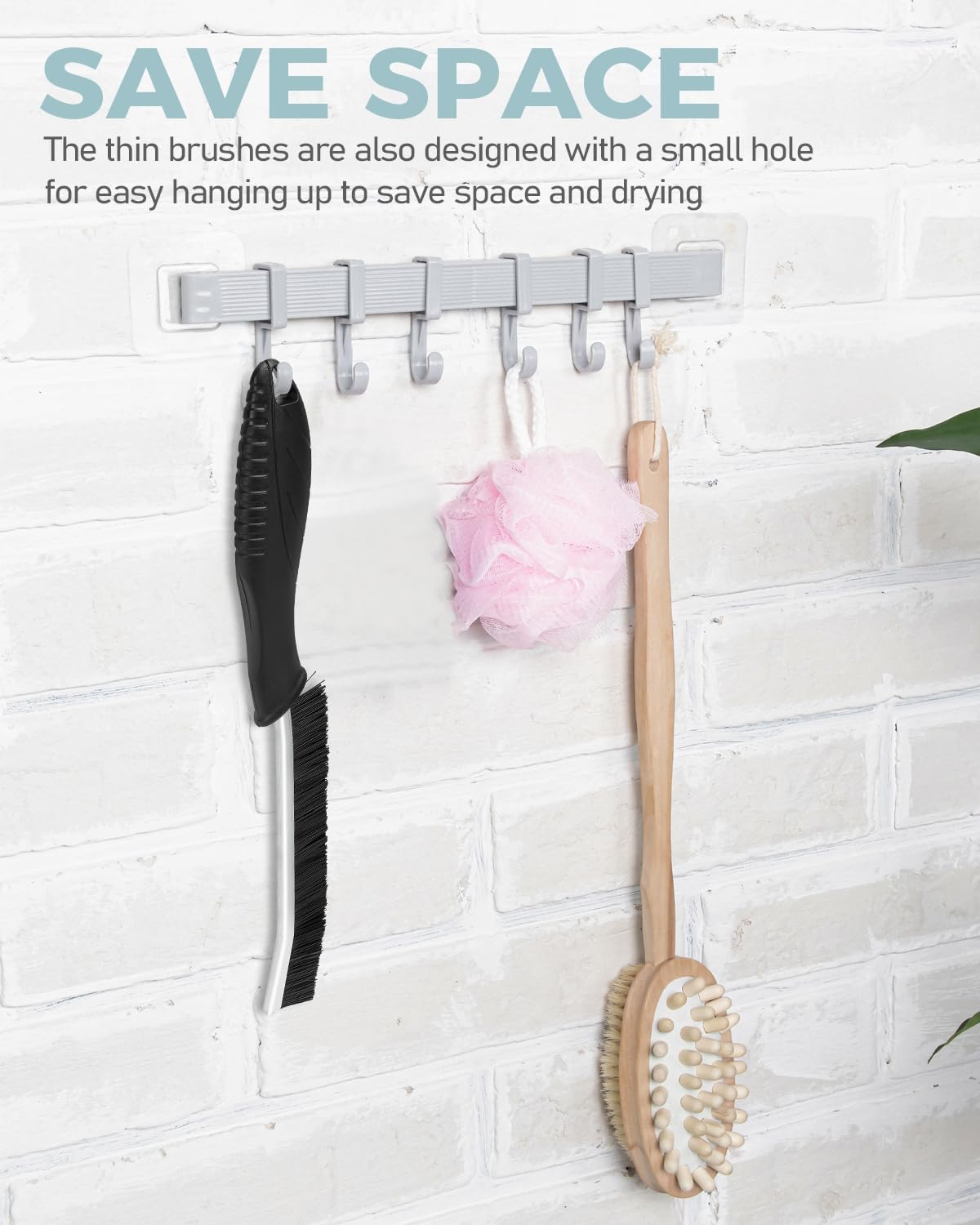 SXhyf Hard Bristle Crevice Cleaning Brush - Multifunctional Gap Tool for Kitchen Bathroom
