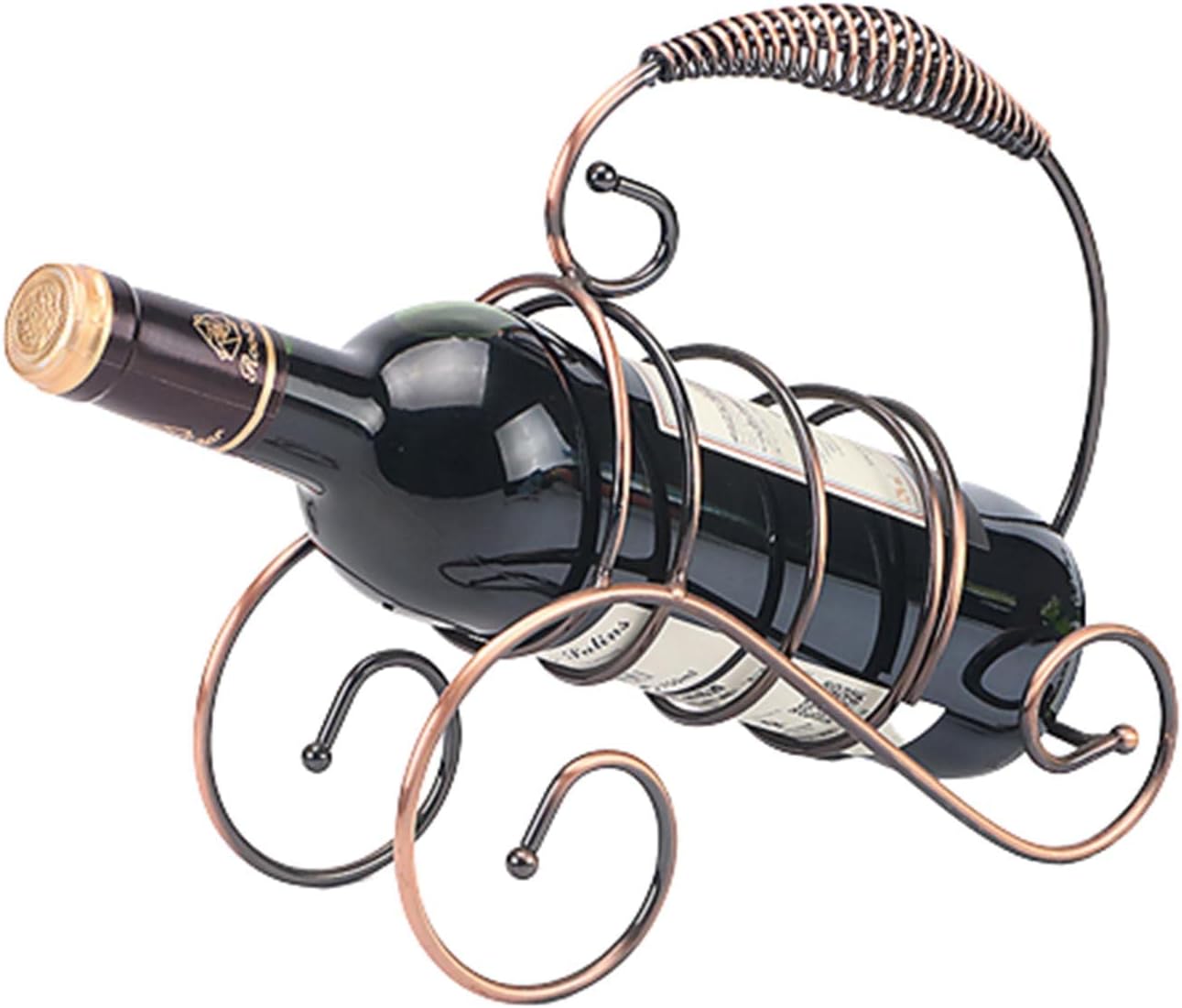 JUSHZ Iron Wine Rack with Strong Base and Elegant Design