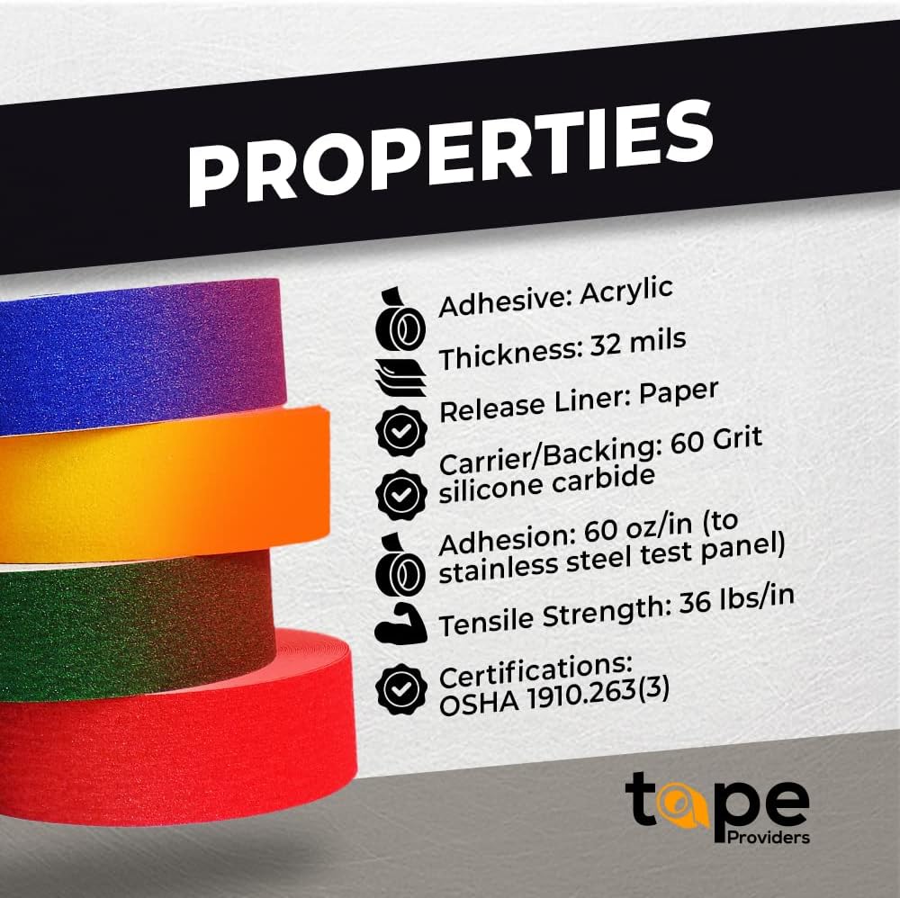 WOD ASTC32 Heavy Duty Anti Slip Tape - 3 Inch x 60 Ft