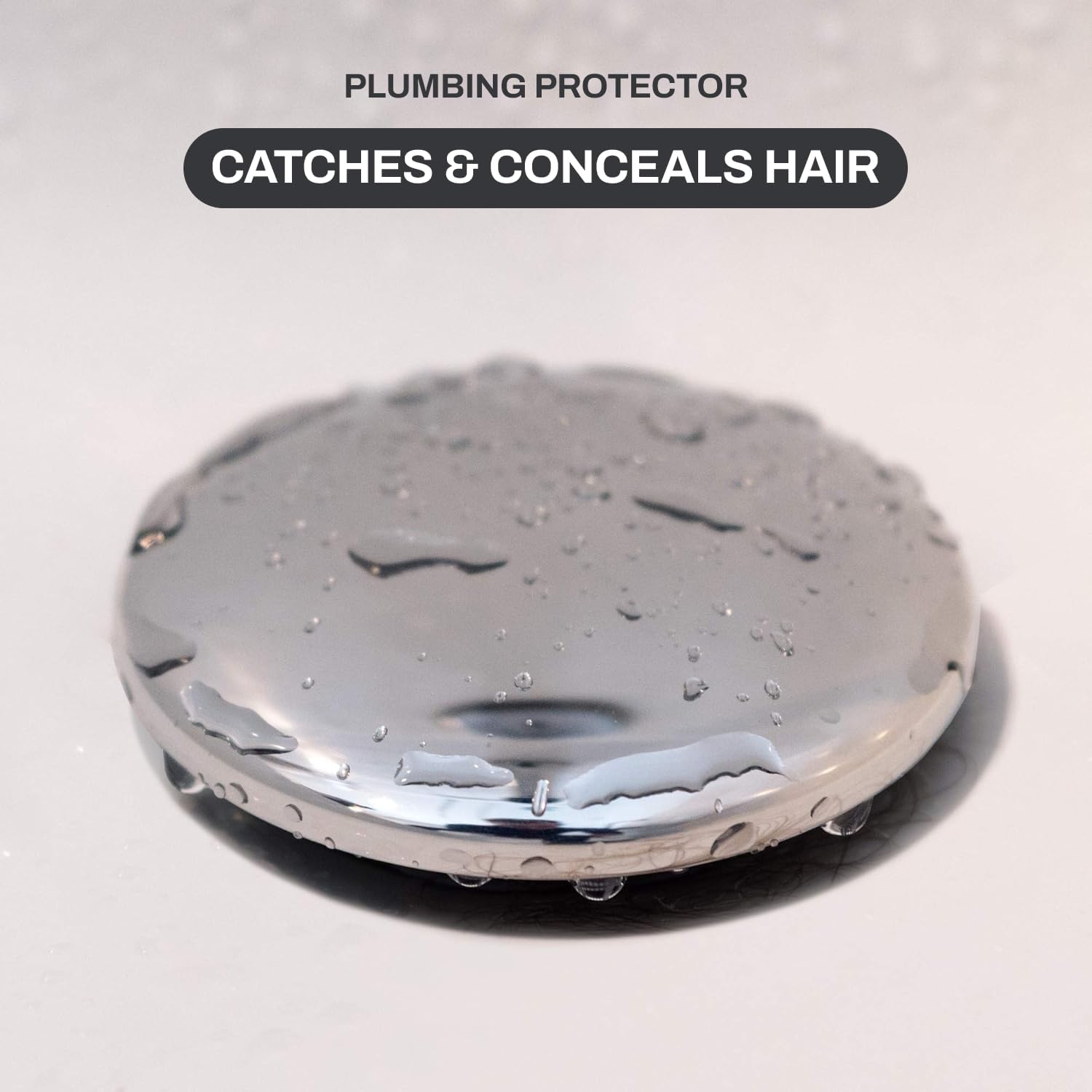 Chrome Cherry Tub Flo Drain Hair Catcher 075 x 264 Fit